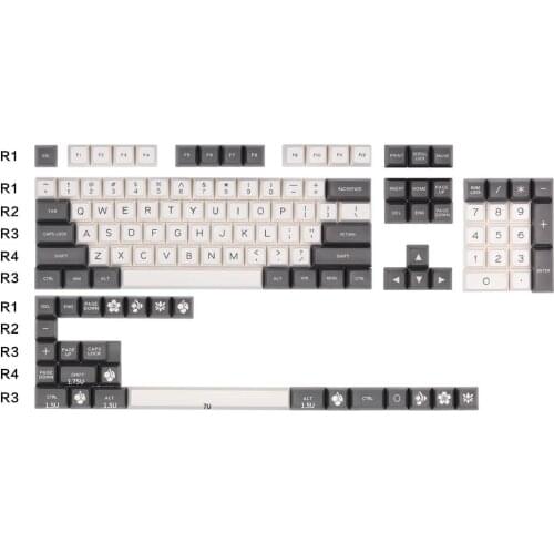 Maxkey keycap SA height two-color injection molding ABS material basic kit for mechanical keyboard