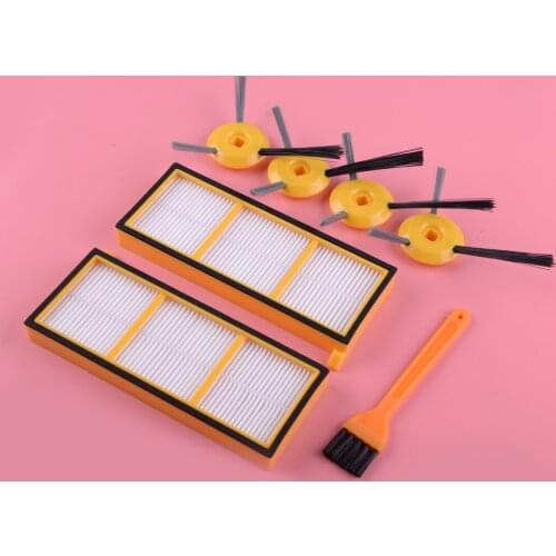 LETAOSK Plastic Side Brush Filter Spare Kit Set Fit for Shark ION Robot RV700 RV720 RV750 RV750C RV755
