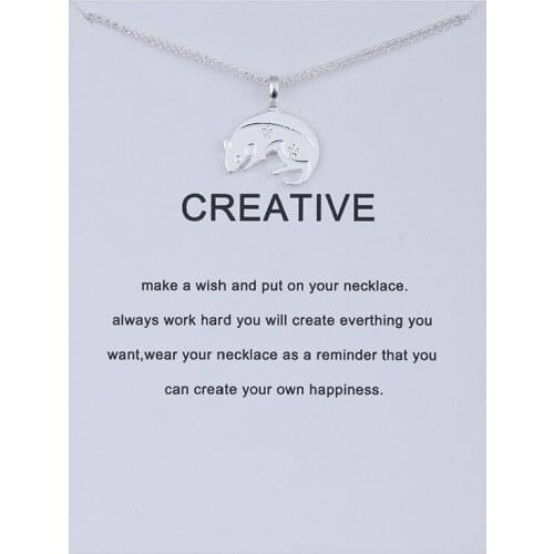Fashion Jewelry Animal Zodiac Mouse Choke Necklaces New Life Rabbit Alloy Clavicle Pendant Chocker Necklace Gift
