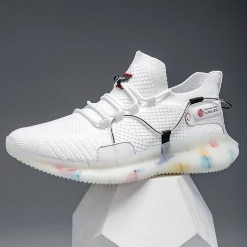 2020 Summer Men Sneakers TPU Soles Breathable Mesh Comfortable Running Shoes Men Fashion Solid Black Large Size tenis zapatos