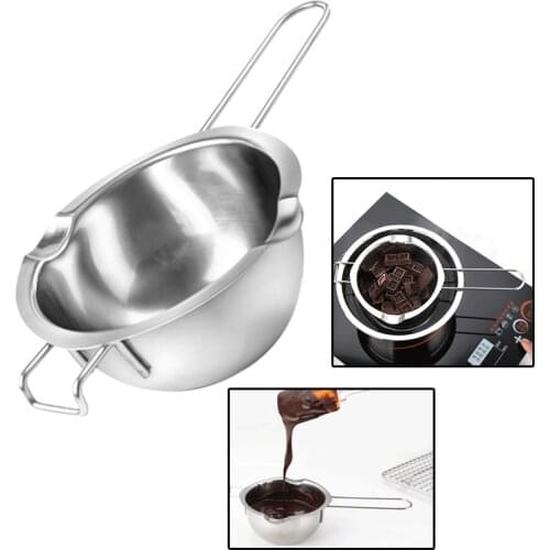 2020 New Long Handle Wax Melting Stainless Steel Pot DIY Scented Candle Soap Chocolate Butter Handmade Soap Tool
