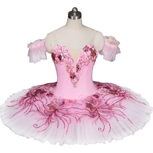 Adult Professional Ballet Tutu Pink Women Nutcracker Marzipan Platter Pancake Ballet Tutu Dress Ballet Stage Costume EMTUTU