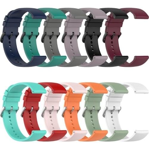 Compatible with Huami-amazfit GTS 2e Bands Adjustable Sport Round Tail Silicone 20mm Strap Replacement Watch Bands Strap