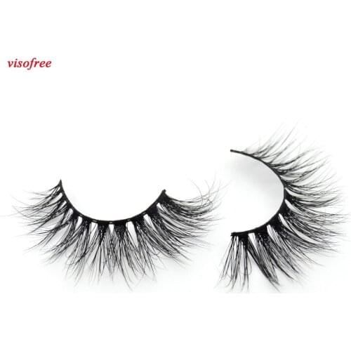 Visofree Eyelashes 3D Mink Lashes Crossing Mink False Eyelashes Hand Made Full Strip Eye Lashes cilios naturais 021