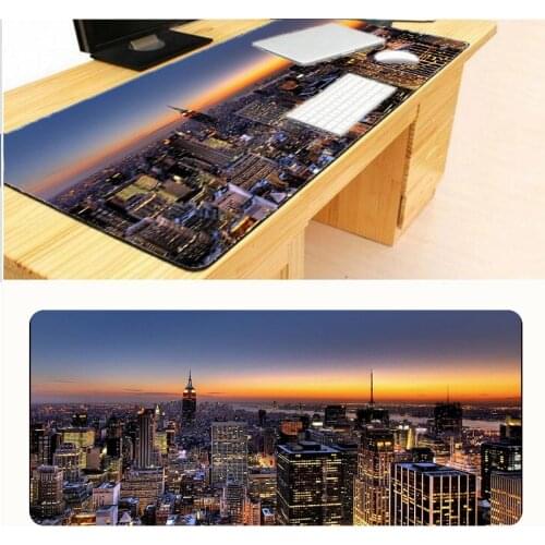 Mairuige Design Rubber Anti-slip New York City Landscape Mousepad Computer Skin Large Game Mouse Pad Mat Best Durable Mouse Mat