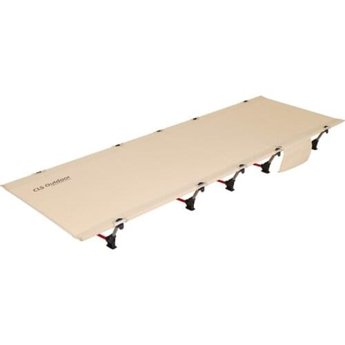 Aluminum Alloy Foldable Cot Camping Bed Oxford Cloth Lunch Break Ultralight Compact Folding Mat Backpacking Picnic Sleeping Pad