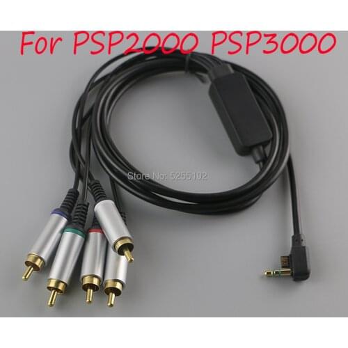 10pcs Audio Video AV Cable to RCA Extension Composite Data Cord for Sony PlayStation Portable PSP 2000 3000 Slim To TV Monitor