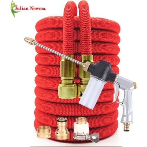 Retractable Hose Extensible Garden Hose Shrinks Flexibele Tuinslang Irrigation Computer Car Wash Water Pipe Spray Washing Foam