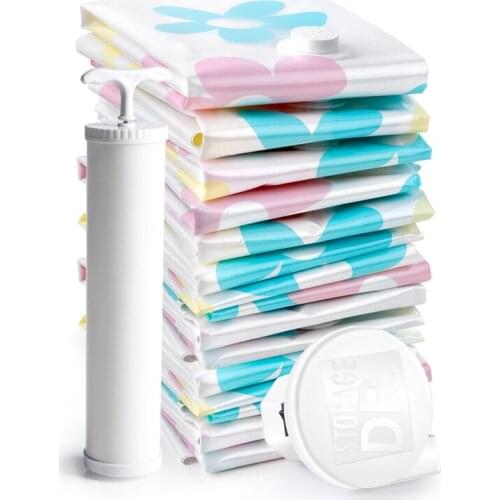 11pcs/set Vacuum Bags for Clothes Storage Bag Wardrobe Closet Organizer Garment Clothing Vacuum Compressed Bag Space Saving Bag