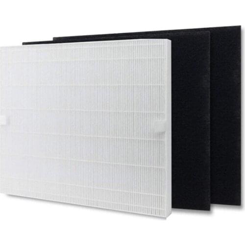 3Pcs Air Purifier Replace HEPA & Carbon Filter Set AP1512HH Fit for Coway AP-1512HH 1512