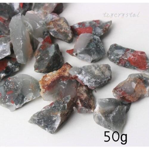 50g Natural Rough African Bloodstone Irregular Specimen Stone Decoration
