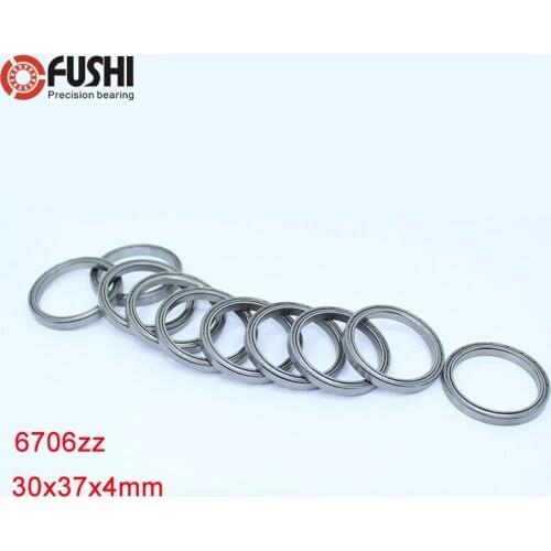 6706ZZ Bearing 30*37*4 mm ( 10 PCS ) ABEC-1 Slim Thin Section 61706ZZ Ball Bearings 6706 Z ZZ