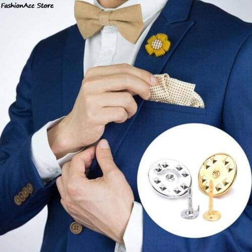 Handmade DIY Accessories Brooch Badge Material Homemade Butterfly Pin Buckle Cuffs self-locking Needle 10 Sets