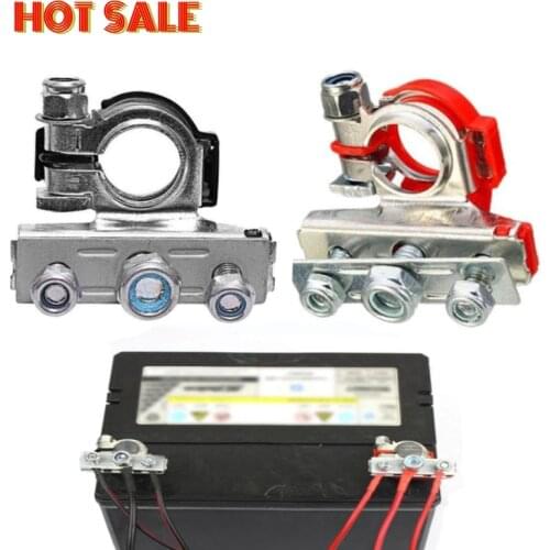 1Pair 12V 24V Automotive Car Top Post Battery Terminals Wire Cable Clamp Terminal Connectors Car accessories