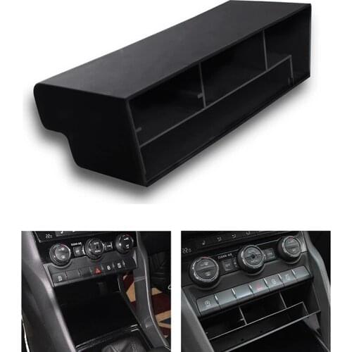 Car Armrest Water Cup Storage Box Central Passenger Seat Glove Box for Skoda Kodiaq GT 2017-2019