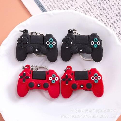 MenS Simple Video Game Handle Keychain Couple Joystick Machine Key Ring, Boyfriend Small Jewelry Gift Wholesale
