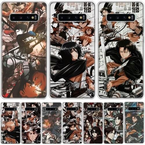 Attack on Titan Manga Phone Case For Samsung Galaxy Note 8 9 10 20 S7 S8 S9 S10 S10E S20 S21 Ultra FE J6 Plus Lite Cover