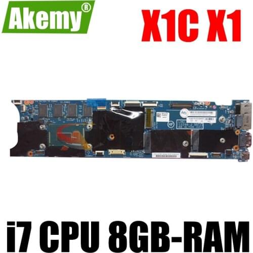 For Lenovo Thinkpad X1C X1 Carbon 2014 Laptop motherboard 12298-2 LMQ-1 MB With i7 CPU 8GB-RAM 100% Test Working 00UP983 00HN769