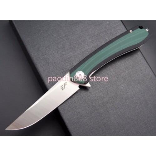 EF947 D2 Blade G10 Handle Tactical Hunting Camping EDC Outdoor Folding Knife Multi Tools Pocket Survival Knife Xmas Gift for Man