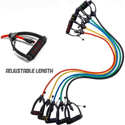 Exercise Resistance Bands Adjustable Rubber Tube Bands Home Fitness Training Workout Physical Therapy