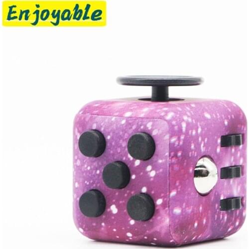 Finger Fidget Toy Anxiety Stress Relief Dice Sensory Toy For Adult Kids Decompression Adhd Special Needs Autism Toy With Box