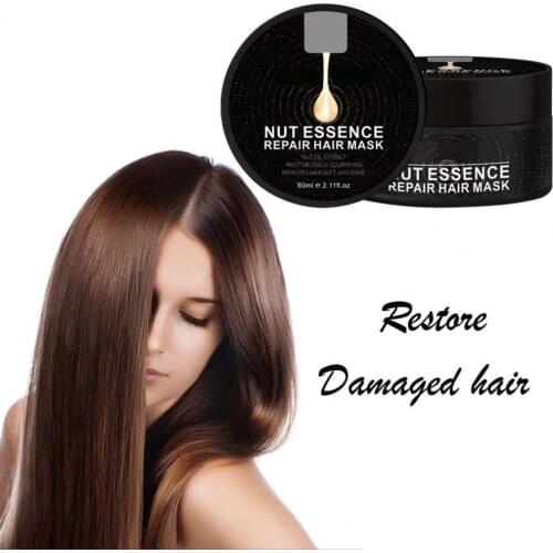 60ml Nut Hair Conditioner Multifunctional Soften Hair Cream Natural Nut Hair Treatment for Home