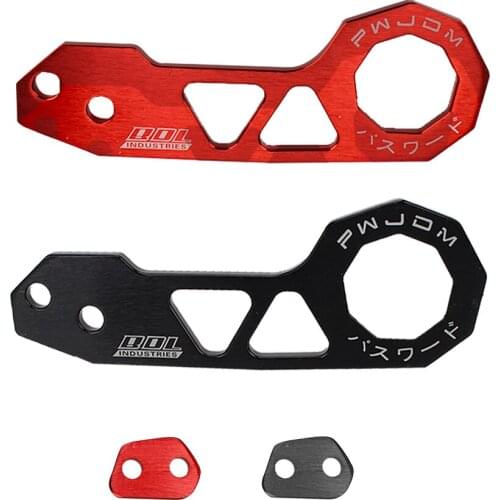 LEEPEE Car Rhombic Towbar AK-8108 Towing Tools for JDM Aluminum Alloy Universal Car Front Trailer Hook Car Auto Rear Bumper