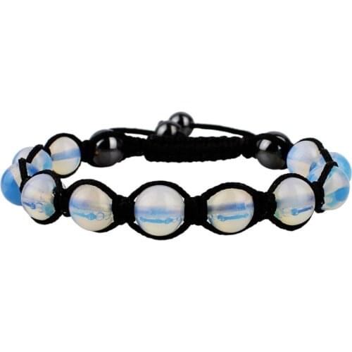 2016 Summer Jewelry Amazing Tre Bracelet White Oval With Hemetites Beads Handmade Rope Bracelets For Spray Men Jewellery