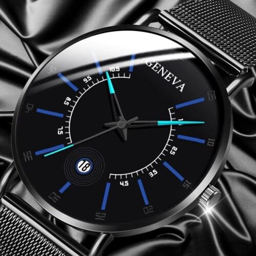 Fashion Casual Men Watches 2020 Luxury Brand Business Sport Calendar Steel Bracelet Quartz Wrist Watch for Men Reloj Hombre