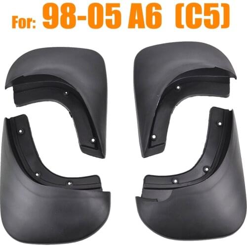 Set Mud Flap Fit For Audi A6 C5 1998~2005 Sedan Mud Flaps Splash Guards Mudguards 2004 2003 2002 2001 2000 1999 Accessories