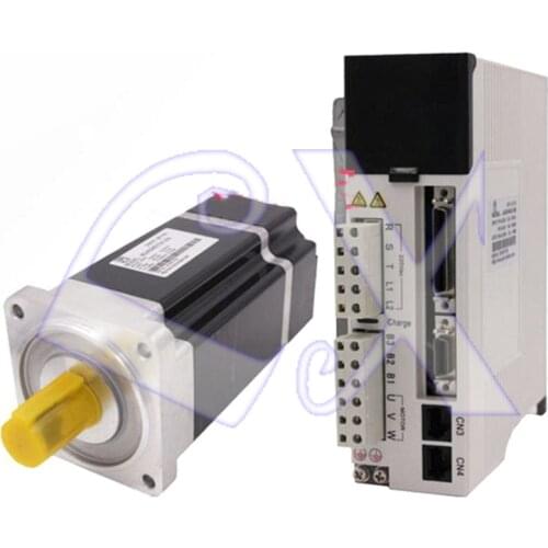 JMC 750w 80mm 2.39Nm 3000rpm 17Bit AC servo Motor Drive kit with brake AC220V 80JASM507230K-17BCD-SC + JASD7502-20B with cable