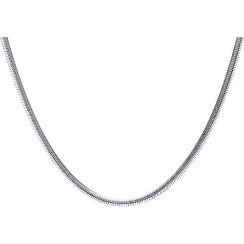Necklace for Men Women Hip Hop Neck Chain Stainless Steel Accessories Silver Color Fashion Jewelry Best Friends Gift GN351