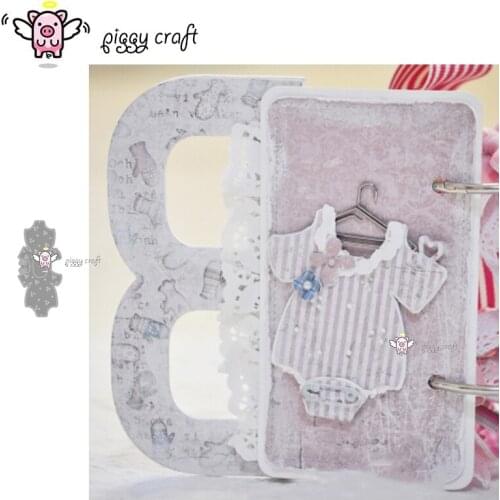 Piggy Craft metal cutting dies cut die mold Heart baby clothes Scrapbook paper craft knife mould blade punch stencils dies