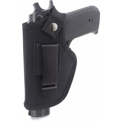 Adjustable Tactical Hand Gun Black Holster Airsoft Concealed Carry Holsters Belt Clip Pistol Universal Gun Holster Bag Case