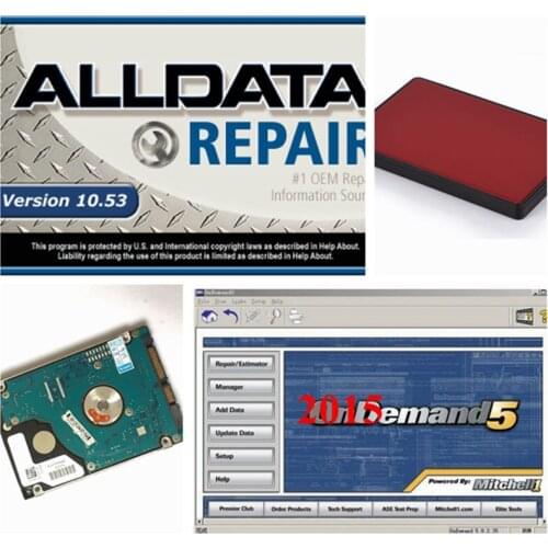Auto Repair Alldata and Mit//chell Software All data 10.53V Mit//chell od5 2015V Vivid Workshop data 2010V ATSG 1TB New HDD