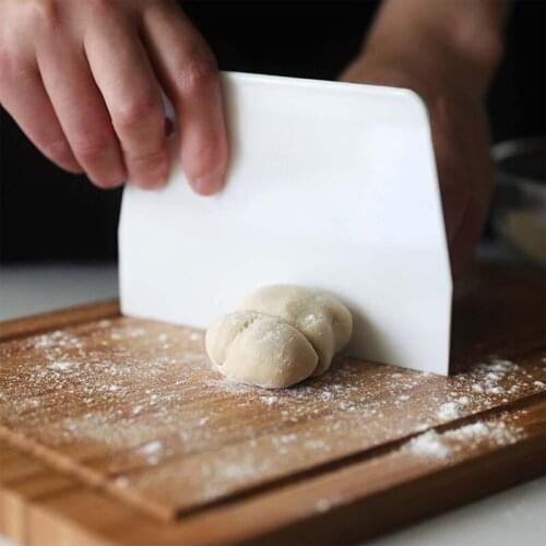 Teyaao Pastry Cutter Plastic Cake Spatulas Dough Scraper Trapezoid Bread Pizza Fondant Tools Butter Knife Multiduty