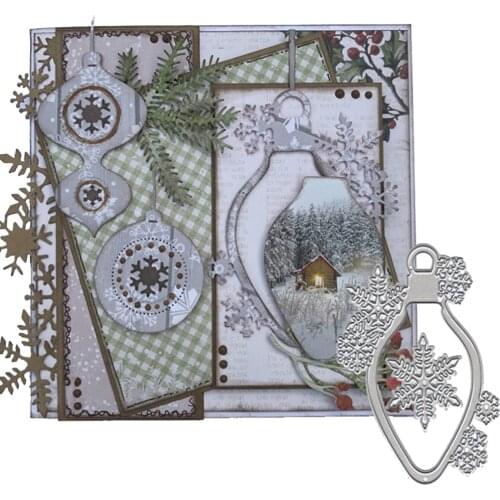 Lantern Christmas Ornaments Metal Cutting Dies for Craft Dies Scrapbooking Album Embossing Paper Card Die Cut Decor