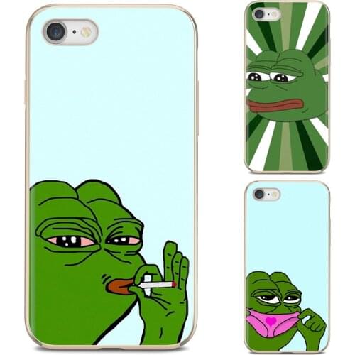 For Samsung Galaxy A10 A40 A50 A70 A3 A5 A7 A9 A8 A6 Plus 2018 2015 2016 2017 Silicone Shell Case Cute Frog Meme Animal funny