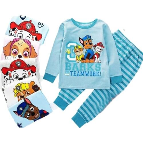 100% Genuine Paw Patrol childrens Pajamas suit skye chase everest marshall kids doll children toy birthday gift high quality