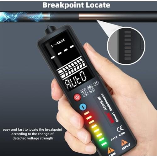 BSIDE ADMS1A/Q Smart Digital Multimeter 2.4 inch LCD Voltage Detector Pen Non-contact AC Voltage Volt Ohm Hz Continuity Tester