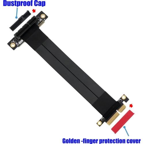 High Quality PCI-e PCI Express3.0 4X Extension cable with Gold-plated connector