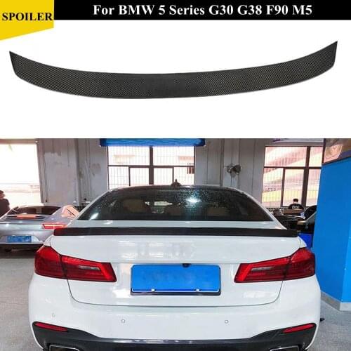 Carbon fiber Rear Spoiler Wings for BMW 5 Series G30 G38 F90 M5 2017 2018 2019 Trunk Boot Exterior Decoration