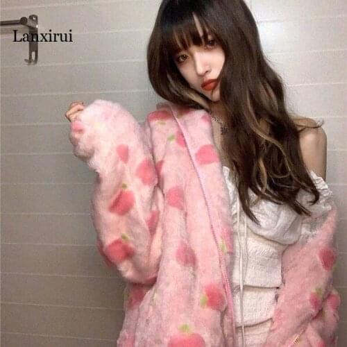 Winter Woman Jacket Corduroy Cotton Outerwear Thick Coat Korean Tie-Dye Streetwear Warm Jackets Zipper Overcoat Loose