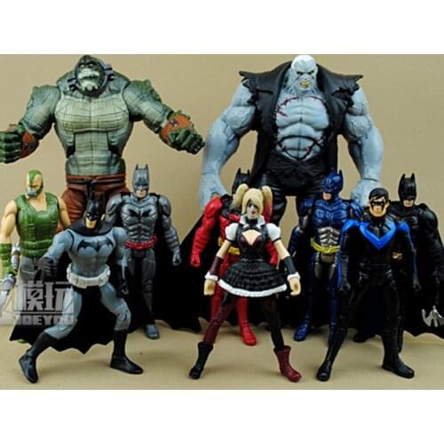 1/18 Comic Hero Night Bat Clown Figure Doll Statue 3.75 Inch