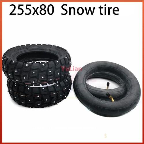 255x80 Snow and ice tire For Speedual Grace 10 Zero 10X Kugoo M4 Pro Tire 10x3 Inch Off-Road Inner Outer tyre Electric Scooter