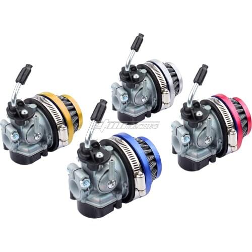 37cc 49cc 50cc 80cc Carb Carburetor With Air Filter For 2 Stroke Engine Motorized Bicycle Mini Moto Dirt Pocket Bike ATV Quad 4