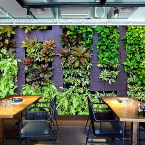 3D simulation green plant mural tropical rainforest forest green plant background wall decoration painting restaurant wallpaper