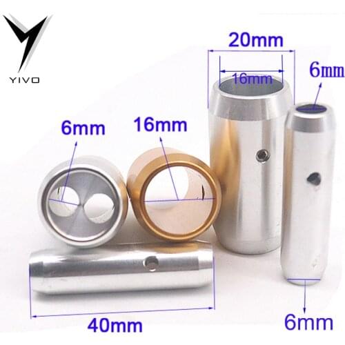 4pcs YIVIO DIY HIFI copper planted gold or sliver Solid Steel Speaker Video Audio Cable Wire Pants Boots coaxial y splitter