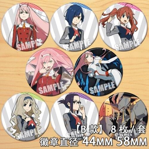 58mm Cool DARLING in the FRANXX Badges Acrylic Button Icons