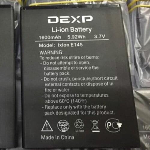 1600mAh Battery For DEXP Ixion E145 (EVO SE) Batteries + track code
